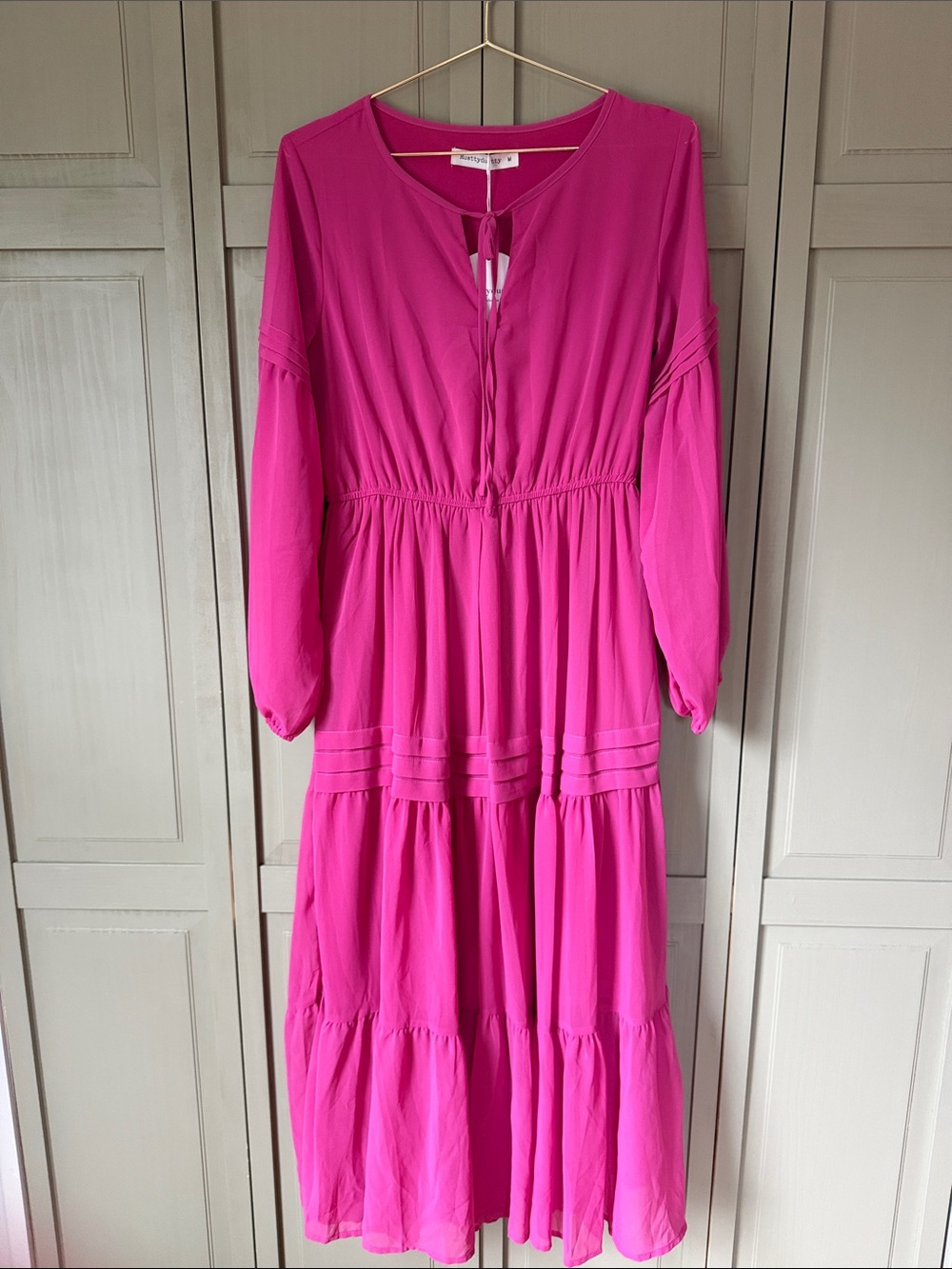 Elegant Pink Maxi Dress